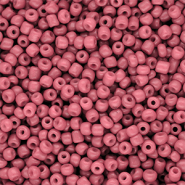Rocailles Perlen Glas 8/0 (3 mm) Salmon pink