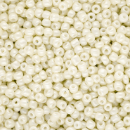 Rocailles Perlen Glas 8/0 (3 mm) Off white