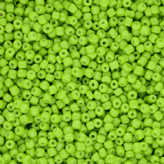 Rocailles Perlen Glas 12/0 (2 mm) Lime green