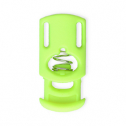 Farbiges Zubeh&ouml;r Kordelstopper Rectangle Neon green