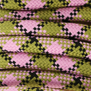 Musthave Paracord 10 mm Olive green-light pink-black