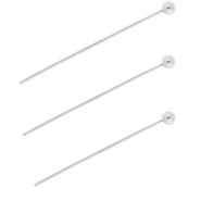 BY31&reg; Zubeh&ouml;r aus Stainless Steel - Rostfreiem Stahl Nietstifte with Ball 35 mm Silver