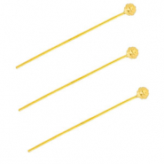 BY31&reg; Zubeh&ouml;r aus Stainless Steel - Rostfreiem Stahl Nietstifte with Ball 35 mm Gold