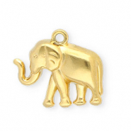 Anhänger aus Stainless Steel - Rostfreiem Stahl Elephant Gold