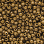 4 mm DQ Perlen aus Acryl shiny Wood thrush brown 17-1129 TCX
