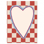 BY31&reg; Karten f&uuml;r Schmuck Heart Cr&egrave;me-red-bordeaux red-light blue