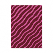 BY31&reg; Karten f&uuml;r Schmuck Flowing Lines Bordeaux red-fuchsia