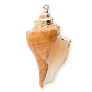 Anh&auml;nger Muschel Special Whelk Copper brown-gold