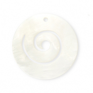 Anh&auml;nger Muschel Special Spiral White