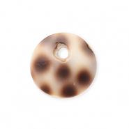 Anh&auml;nger Muschel Special Round Brown-beige