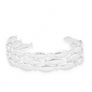 Stainless Steel - Rostfrei Stahl Armbänder Bangle Fish Silver