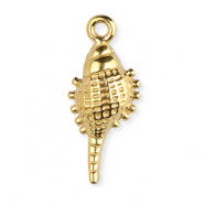 Anh&auml;nger aus Stainless Steel - Rostfreiem Stahl Shell Gold