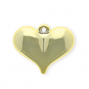 Anhänger Acryl Heart Gold