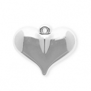 Anhänger Acryl Heart Silver