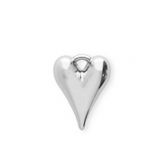Anhänger Acryl Heart Silver