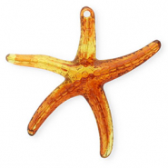 Anhänger Acryl Starfish Amber brown