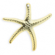 Anhänger Acryl Starfish Gold