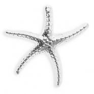 Anhänger Acryl Starfish Silver
