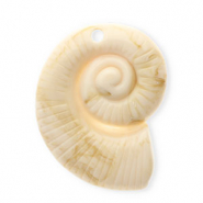 Anhänger Acryl Shell Beige-brown