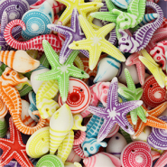 Perlen aus Acryl Sea Life Multicolour-white