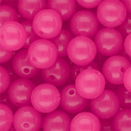 12 mm DQ® Perlen aus Acryl shiny Magenta pink