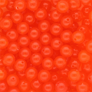 10 mm DQ® Perlen aus Acryl shiny Vermillion red