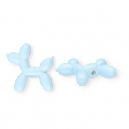 Perlen aus Acryl shiny Balloon Dog Light blue