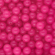 10 mm DQ® Perlen aus Acryl shiny Magenta pink