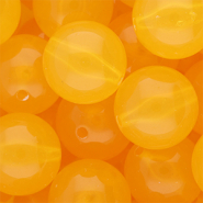 20 mm DQ® Perlen aus Acryl shiny Warm yellow