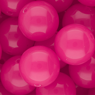 20 mm DQ® Perlen aus Acryl shiny Magenta pink