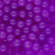 10 mm DQ® Perlen aus Acryl shiny Purple