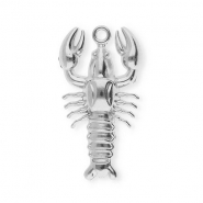 Anhänger aus Stainless Steel - Rostfreiem Stahl Lobster Silver