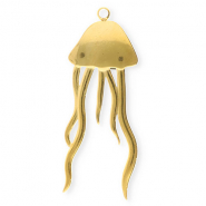 Anhänger aus Stainless Steel - Rostfreiem Stahl Jellyfish Gold