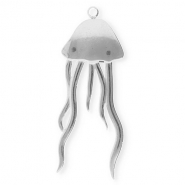 Anhänger aus Stainless Steel - Rostfreiem Stahl Jellyfish Silver