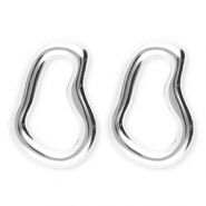 BY31&reg; Stainless Steel - Rostfrei Stahl Ohrringe / Ohrstecker Irregular Silver