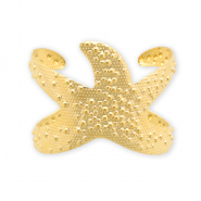 Stainless Steel - Rostfrei Stahl Armbänder Bangle Starfish Gold
