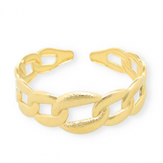 Stainless Steel - Rostfrei Stahl Armbänder Bangle Belcher Chain Gold