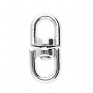 Zubehör aus Stainless Steel - Rostfreiem Stahl Schlüssel Anhänger Oval Silver