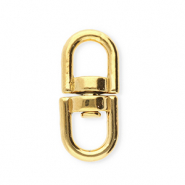 Zubehör aus Stainless Steel - Rostfreiem Stahl Schlüssel Anhänger Oval Gold