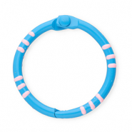 Farbiges Zubehör Für Schlüssel Anhänger Ring Dark blue-light pink