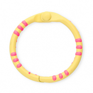 Farbiges Zubehör Für Schlüssel Anhänger Ring Yellow-dark pink