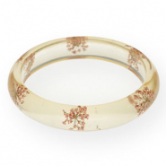 Armband mit getrockneter Blume Light pink
