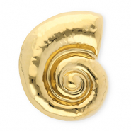 Statement Broschen aus Stainless Steel - Rostfreiem Stahl Snail Gold