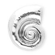 Statement Broschen aus Stainless Steel - Rostfreiem Stahl Snail Silver