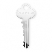 Statement Broschen aus Stainless Steel - Rostfreiem Stahl Key ''Key to my heart'' Silver