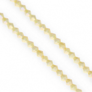 Facetten Top Glas Perlen Bicone 4&nbsp;mm Light yellow-AB coating