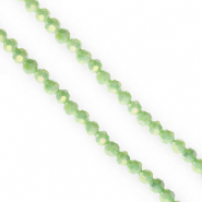 Facetten Top Glas Perlen Round 4&nbsp;mm Light green-AB coating