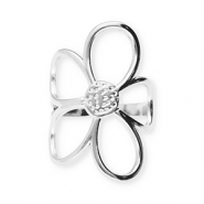 Stainless Steel - Rostfrei Stahl Ringe Flower Silver
