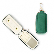 Schmuckschatulle f&uuml;r die Reise mit Schl&uuml;sselanh&auml;nger Rectangle Emerald green
