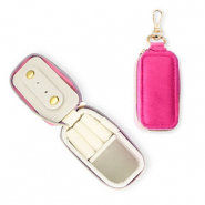 Schmuckschatulle f&uuml;r die Reise mit Schl&uuml;sselanh&auml;nger Rectangle Hot pink
